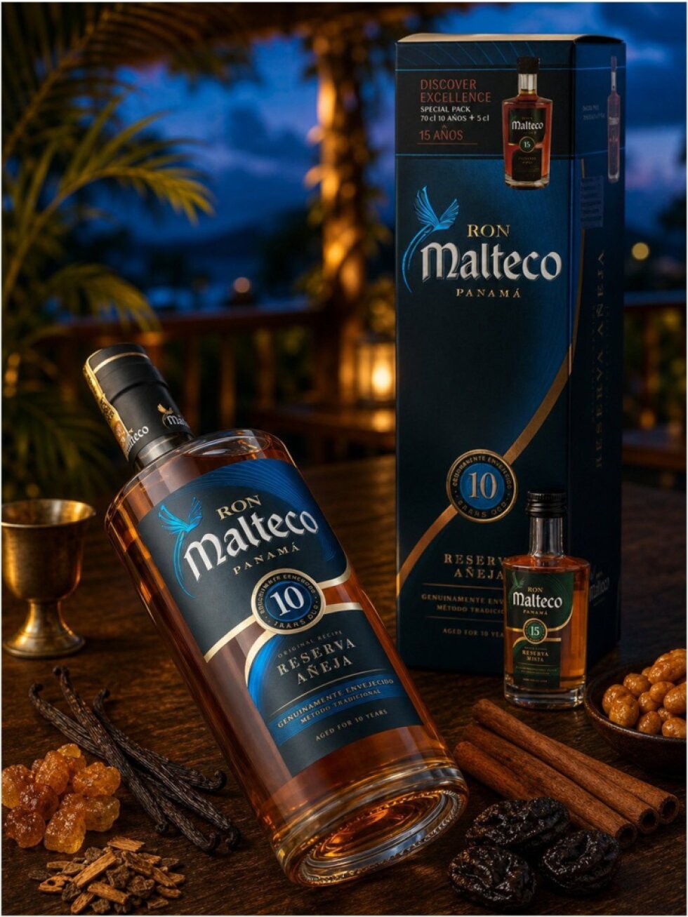 Malteco 10YO 40% 0,7l + Malteco 15YO 40% 0,05l (dárková krabice)