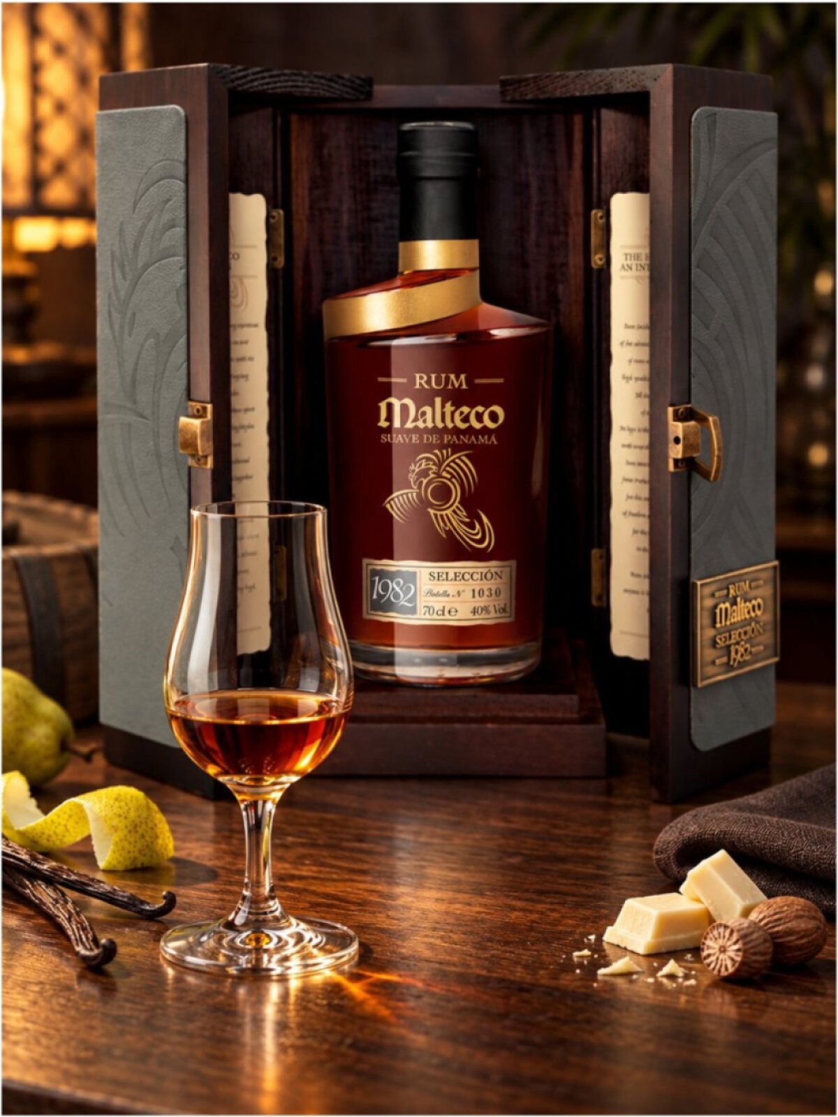 Malteco Seleccion 1982 40% 0,7l (dřevěná kazeta)