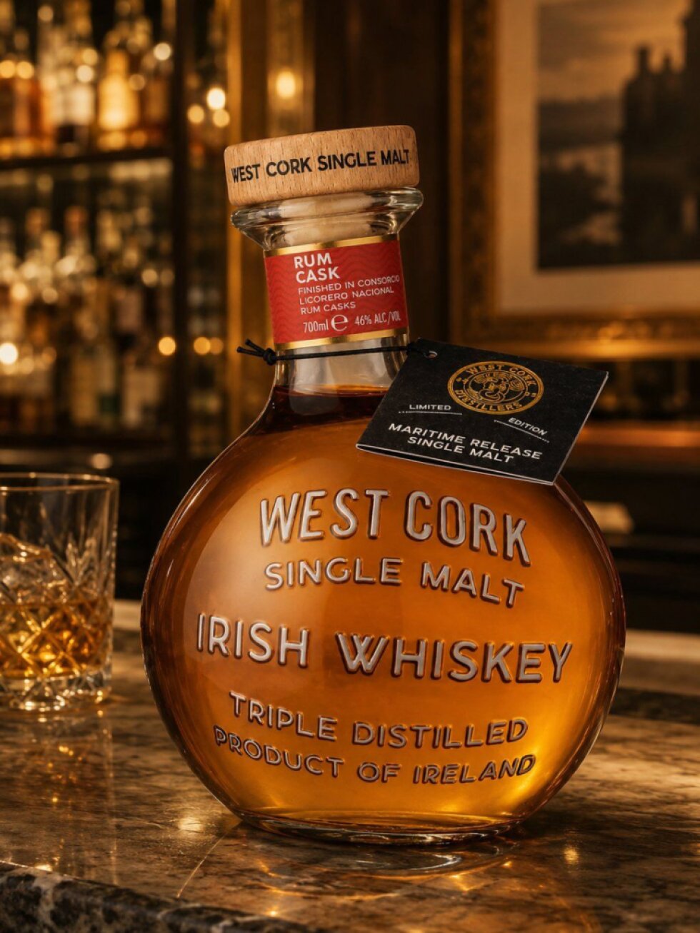 West Cork Single Malt Maritime Rum Cask 46% 0,7l
