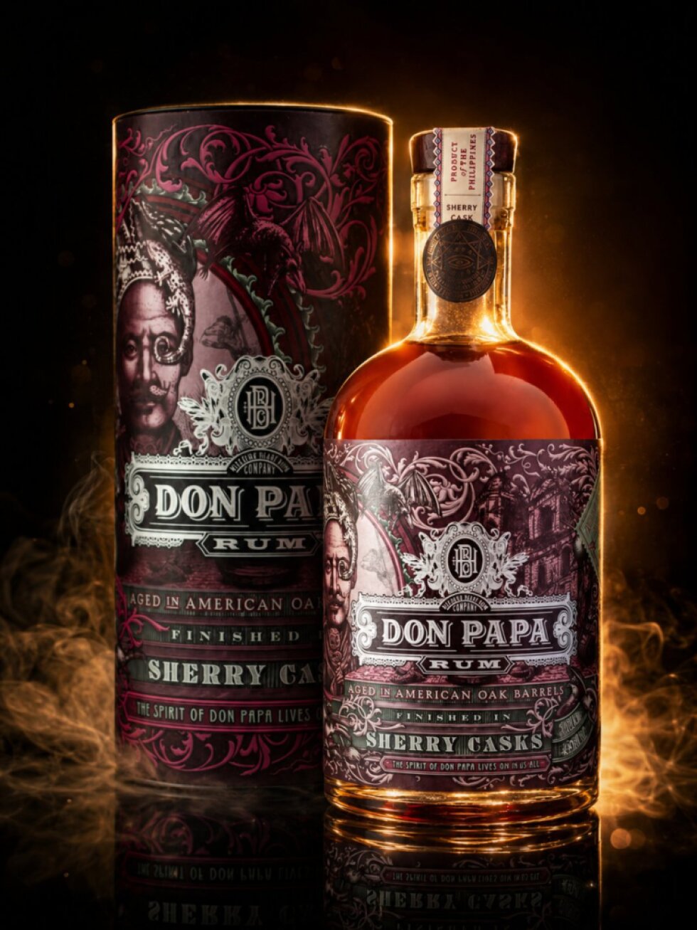 Don Papa Rum Sherry Cask 45% 0,7l (dárková tuba)