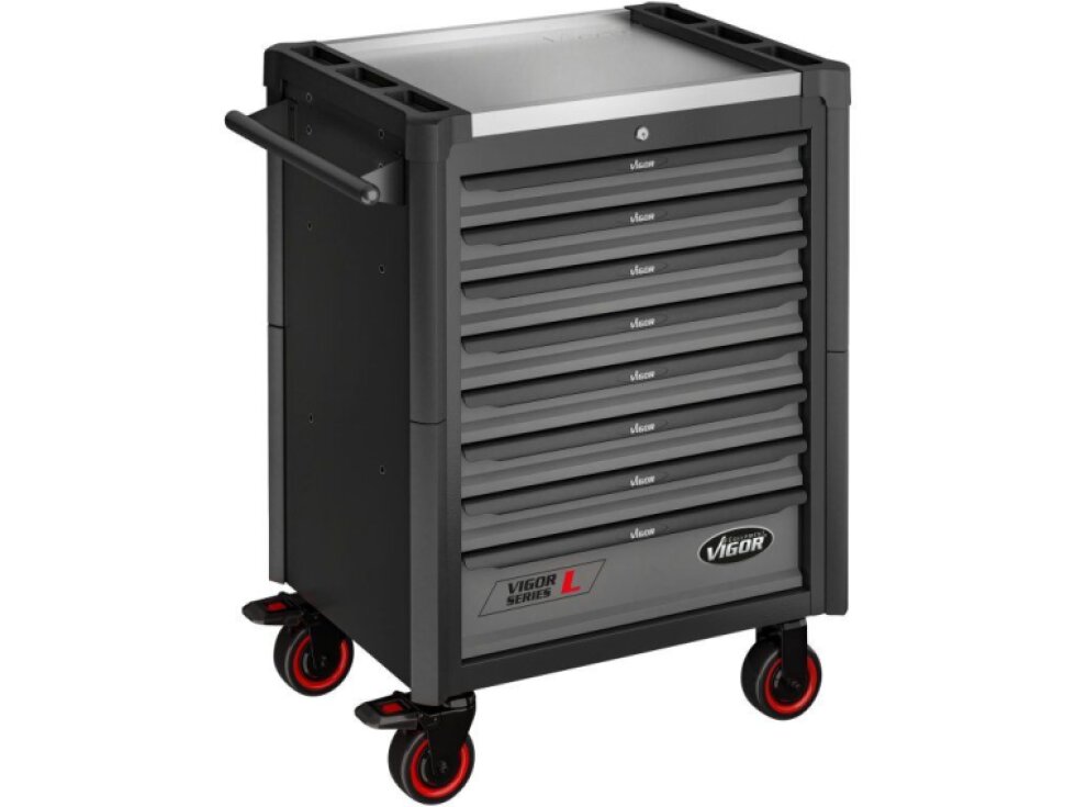 Vigor V1901-X, Dílenský vozík řady L | prázdný | 723 × 459 × 1002 mm