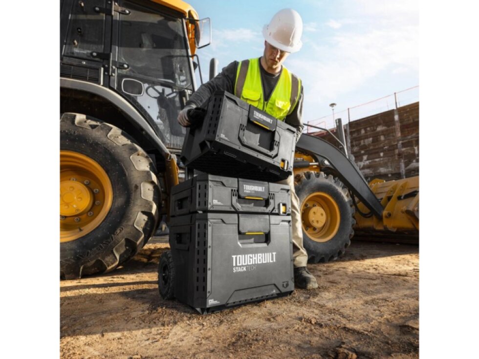 TOUGHBUILT TB-B1S3-B-70R, Pojízdný box na nářadí | set 3 boxů | StackTech
