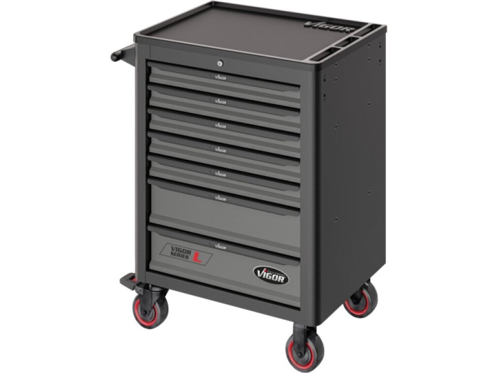 Vigor V1901, Dílenský vozík řady L, prázdný, 723 mm x 459 mm x 1002 mm