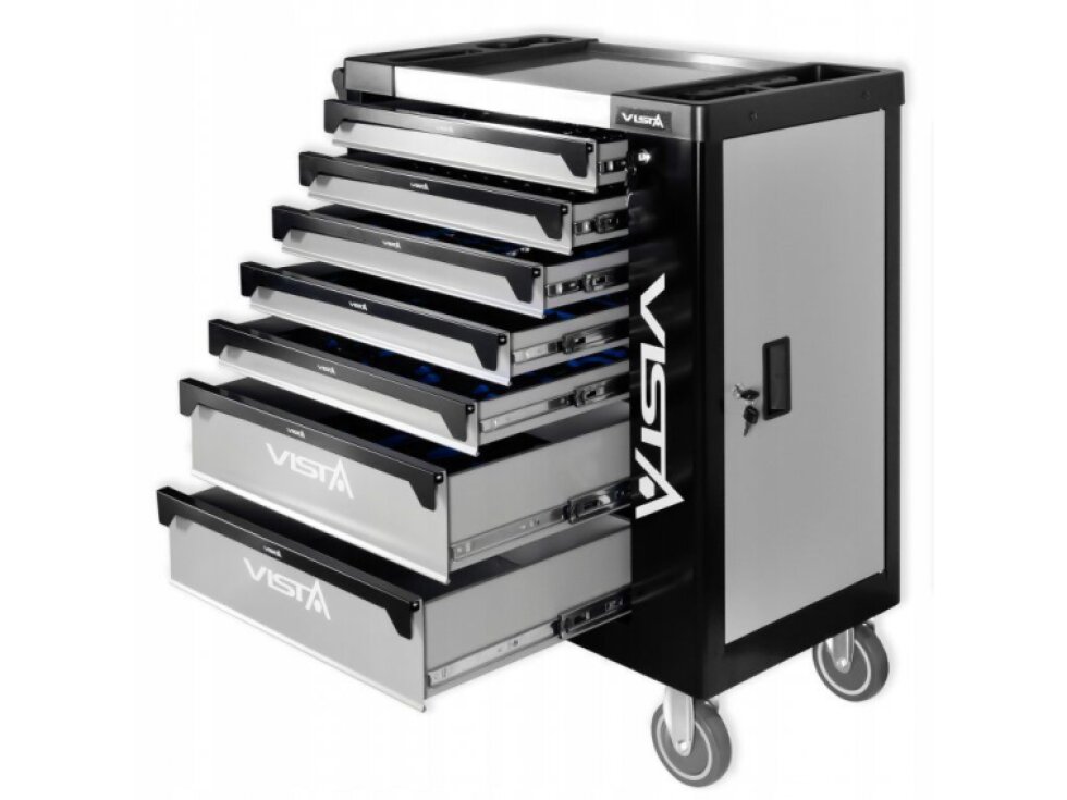 ViSTA V-T250E, Dílenský vozík s nářadím 250 ks