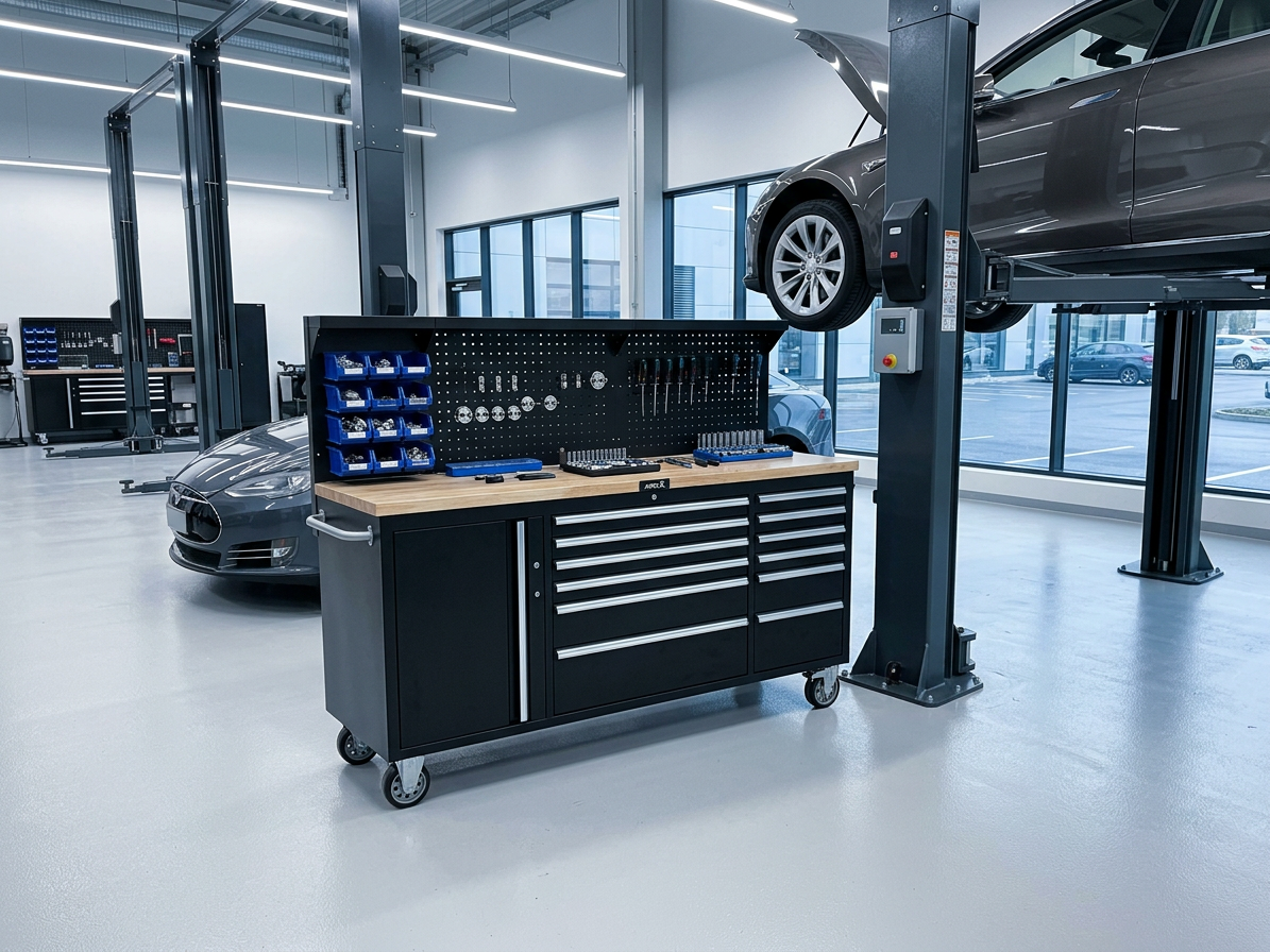 Dílenský vozík na nářadí černý RF14932, A-TRUCK