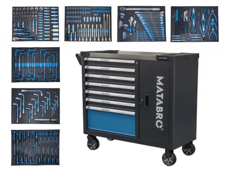 Matabro MB-TC02, Dílenský vozík s nářadím | 299 ks