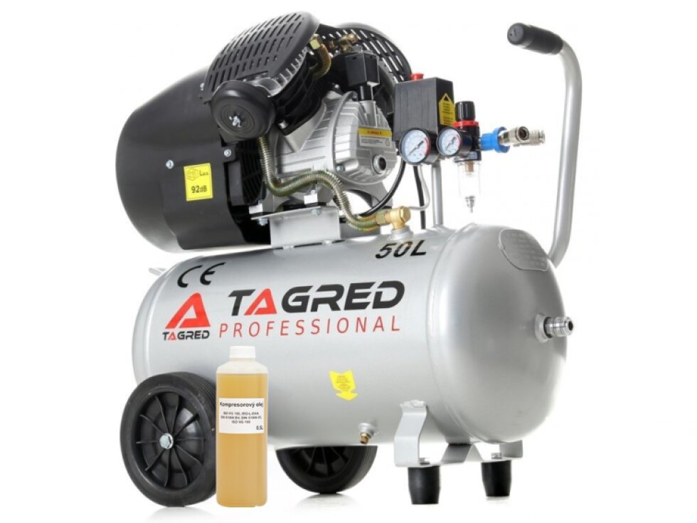 TAGRED TA360, Olejový kompresor 50l, 230V s odlučovačem | 3500W