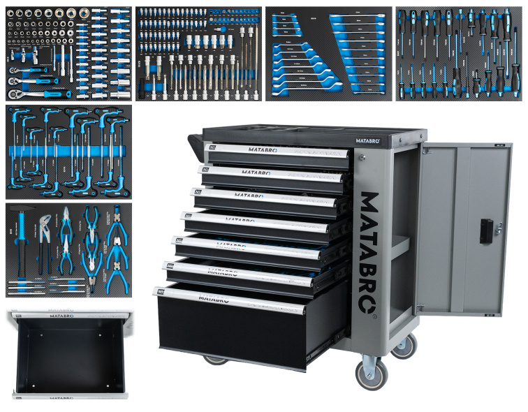 Matabro MB-TC01, Dílenský vozík s nářadím | 259 ks