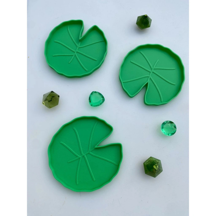 Lekníny - vysypávací tácky malé, průměr 10 cm (3 ks)