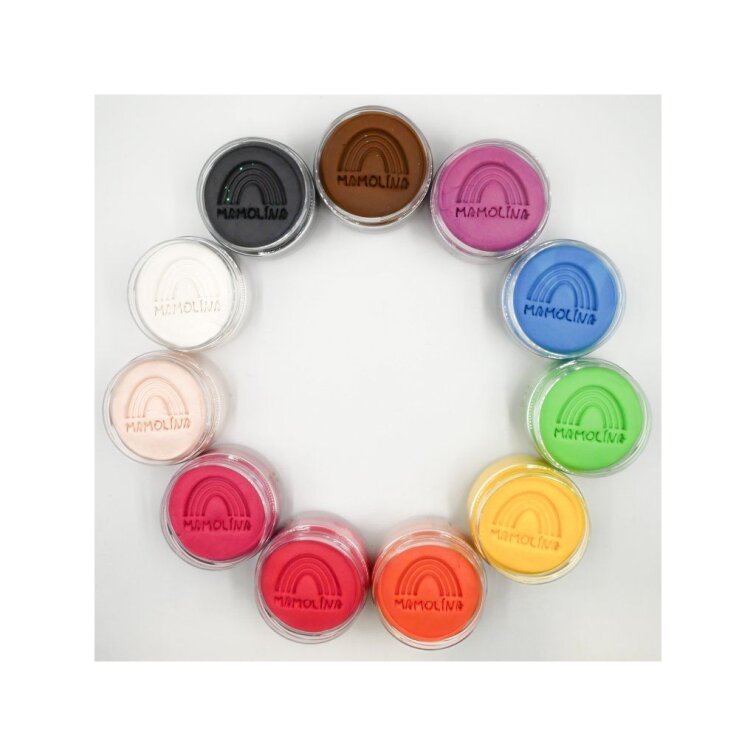 Domácí Mamolína jednobarevná – bezpečná modelína pro děti od 1 roku