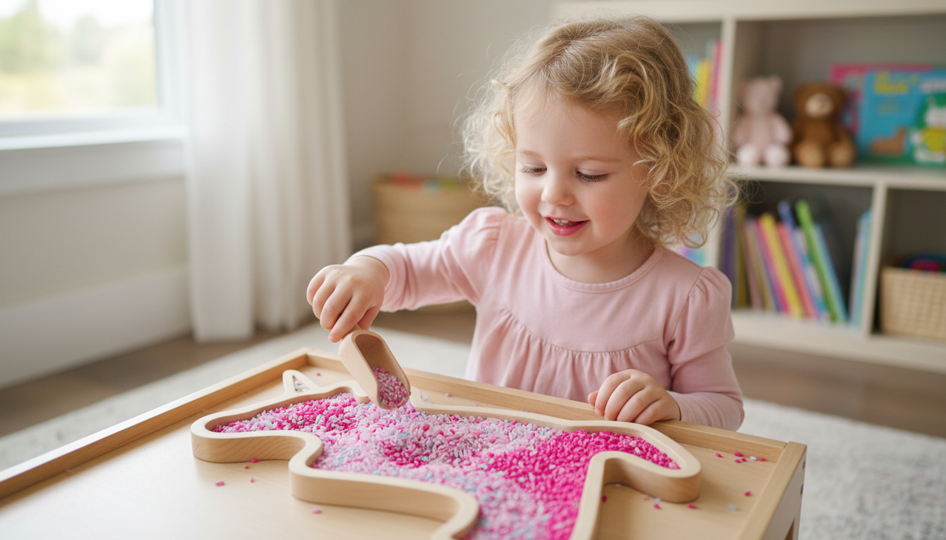 Třídicí a vysypávací tácky pro děti