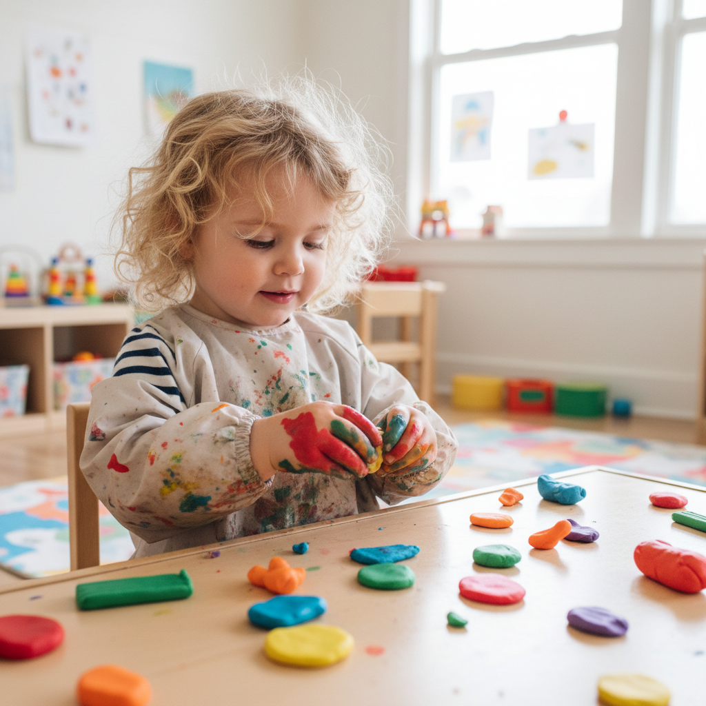 Domácí Mamolína jednobarevná – bezpečná modelína pro děti od 1 roku