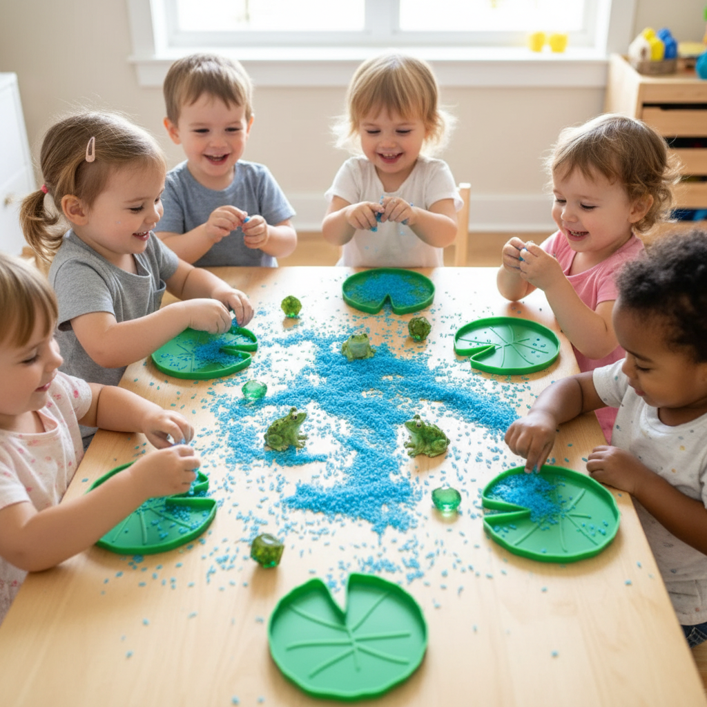 Lekníny - vysypávací tácky malé, průměr 10 cm (3 ks)