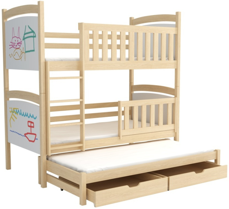 Patrová postel pro tři Amelia