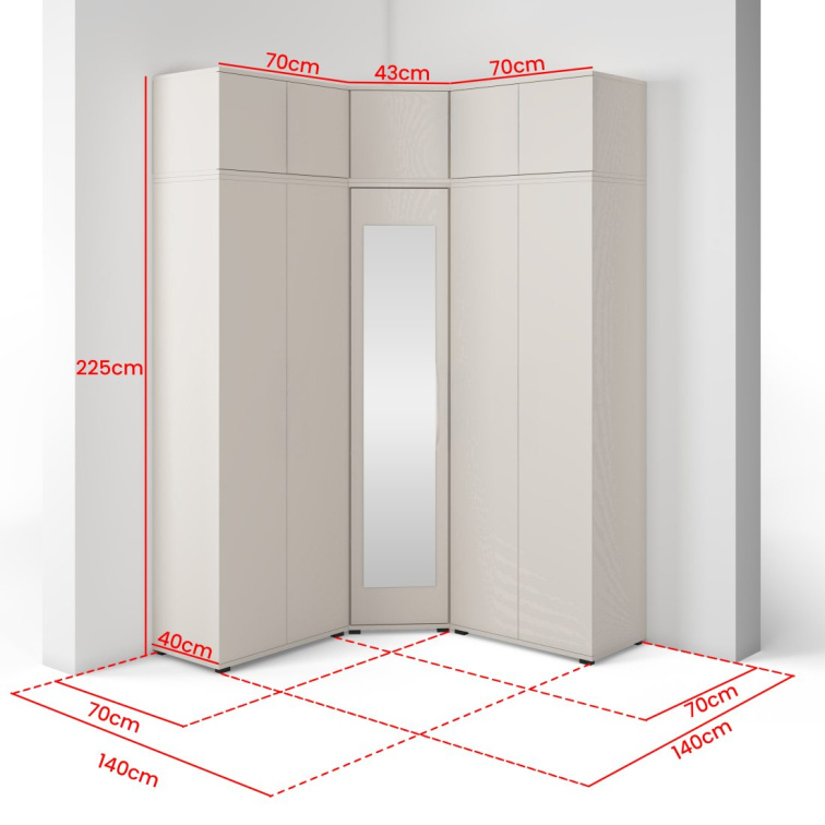 Předsíňová stěna Emi 21 - bílá