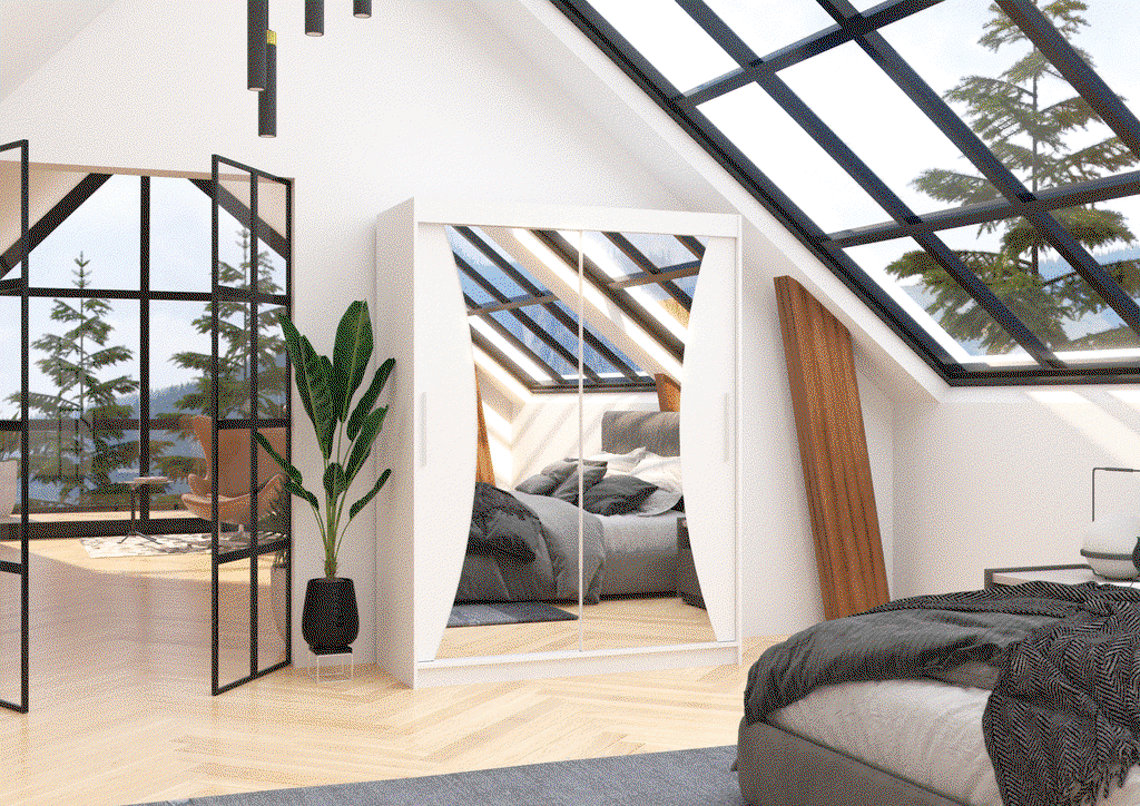 Šatní skříň s posuvnými dveřmi Max - 150 cm