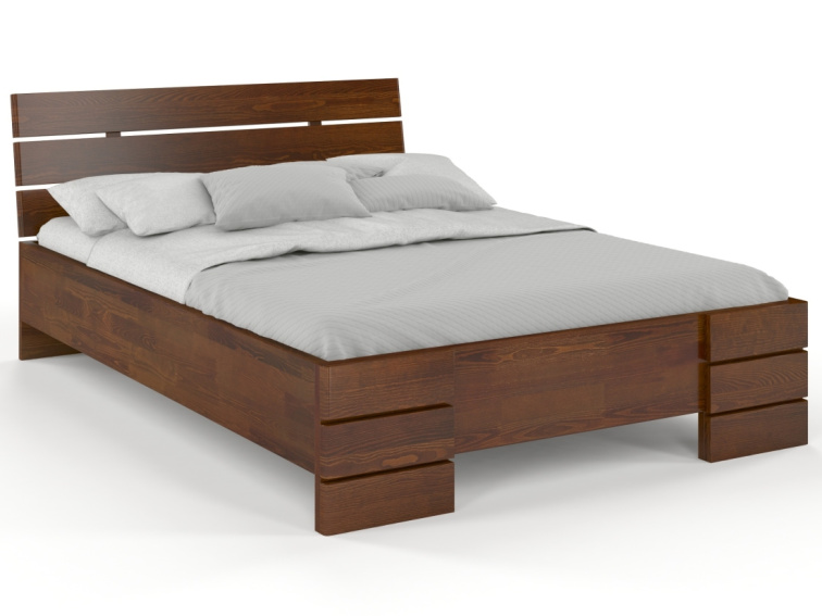 Prodloužená postel z masivu borovice Sandemo