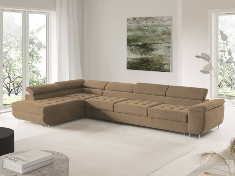 Rozkládací sedací souprava do L Taylor XL - Monolith 09