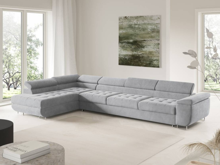 Rozkládací sedací souprava do L Taylor XL - Monolith 84