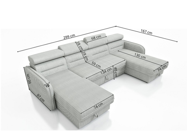 Rozkládací sedací souprava do U Avanto - Poso 05