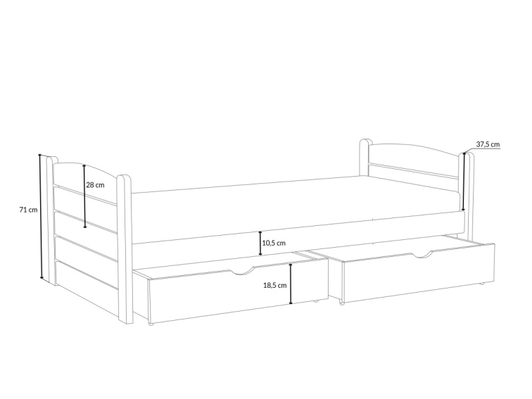 Patrová postel Aurelia