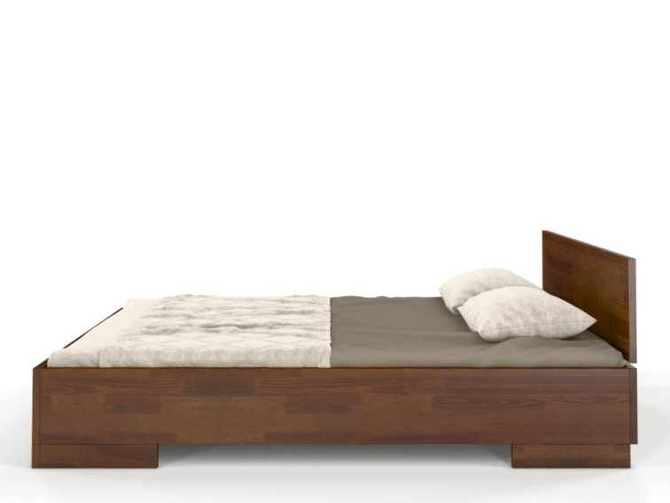 Zvýšená postel z masivu borovice s úložným prostorem Spektrum