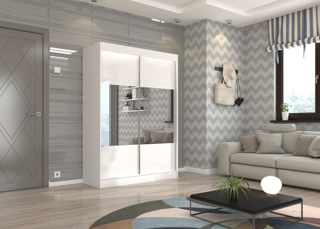 Šatní skříň s posuvnými dveřmi Toura - 150 cm