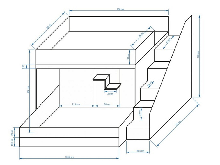Patrová postel Party 16