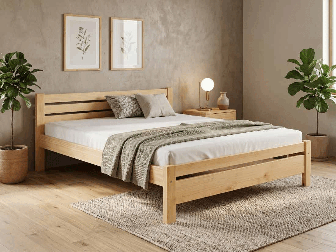 Dvoulůžko Nell - masiv borovice