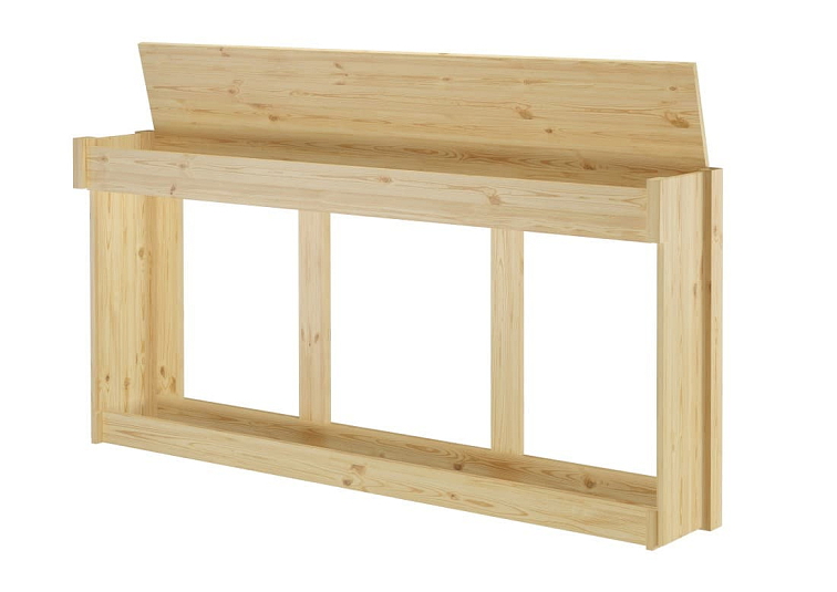 Rozkládací postel Relax s úložným boxem na matrace - natur - masiv borovice