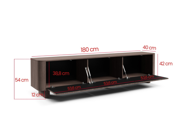 TV stolek Trenza 180 cm - Ořech