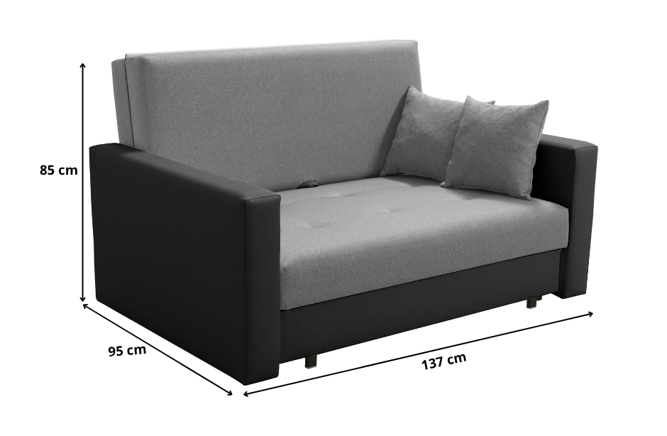 Rozkládací pohovka Smart 2 - Etna 91/Madryd 985