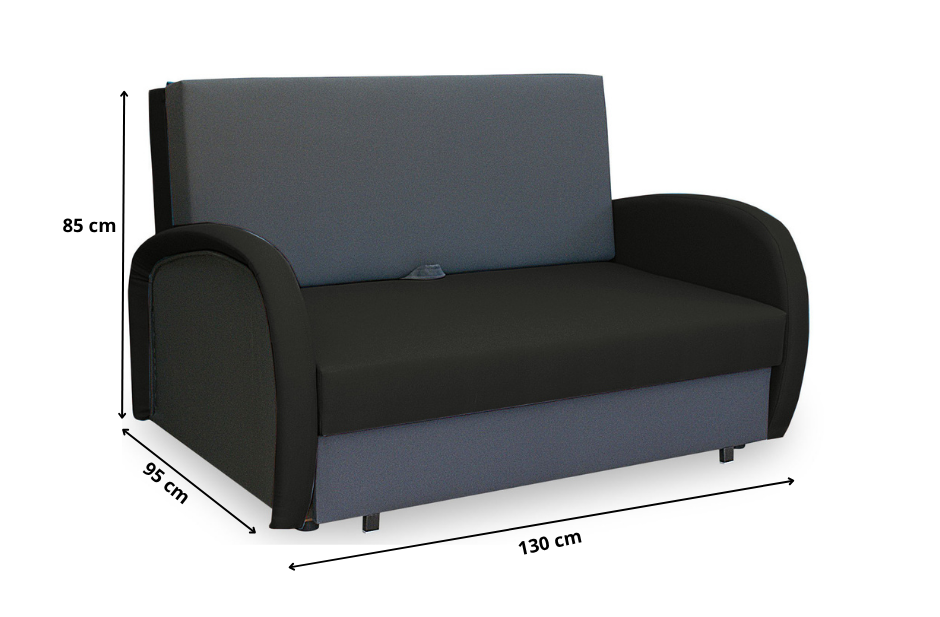 Rozkládací pohovka Zuza 2 - šedo/fialová