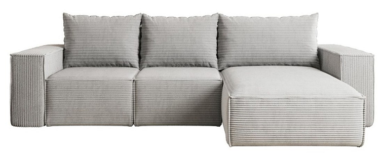 Rohová sedačka do L Lea - Světle šedá 110