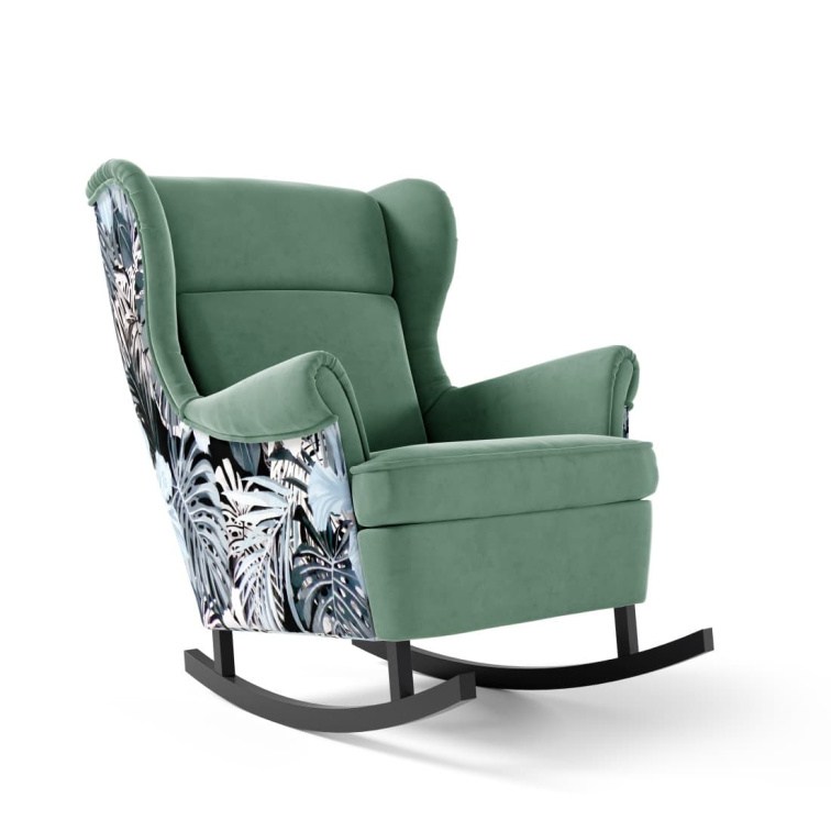 Houpací křeslo Lorenzo - Zelená