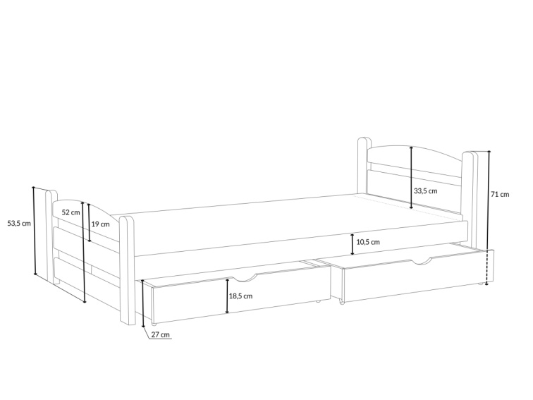 Patrová postel Aurelia