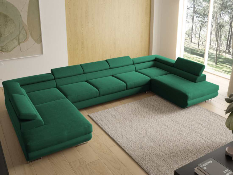 Rozkládací sedací souprava Sharon U XL - Monolith 37