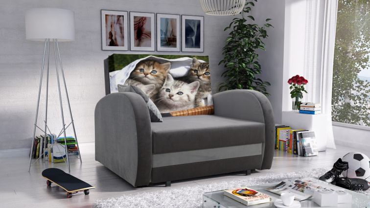 Dětská rozkládací pohovka Tola - Koťata