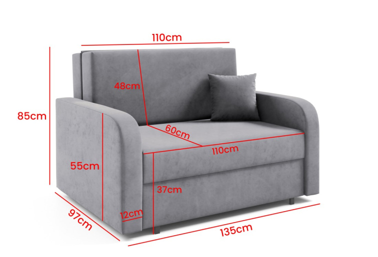 Rozkládací pohovka Fady 2 - Kronos 09