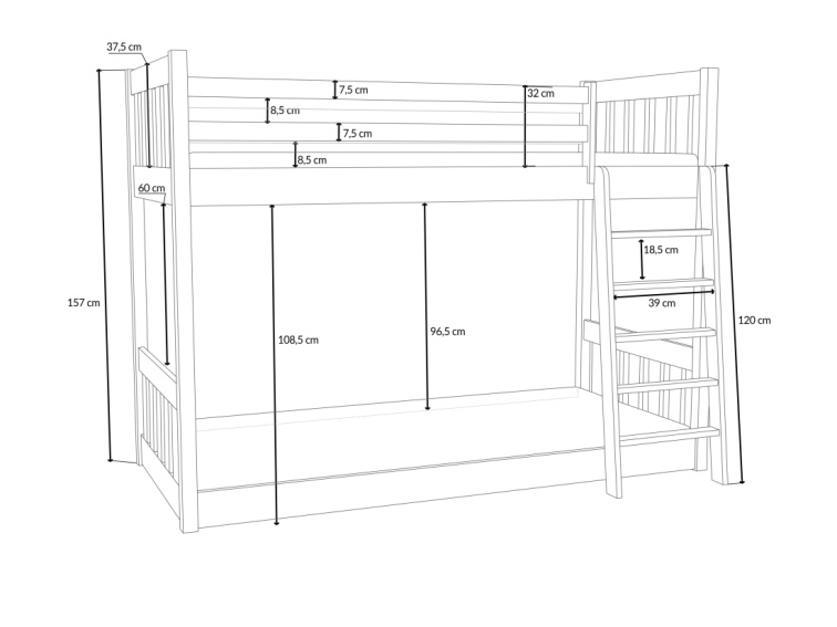 Patrová postel Aurelia