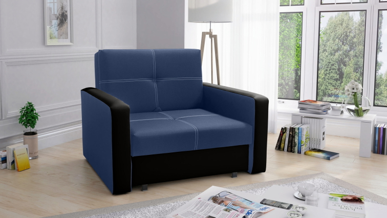 Rozkládací pohovka Bella 1 - Sawana 80/Madryt 9100