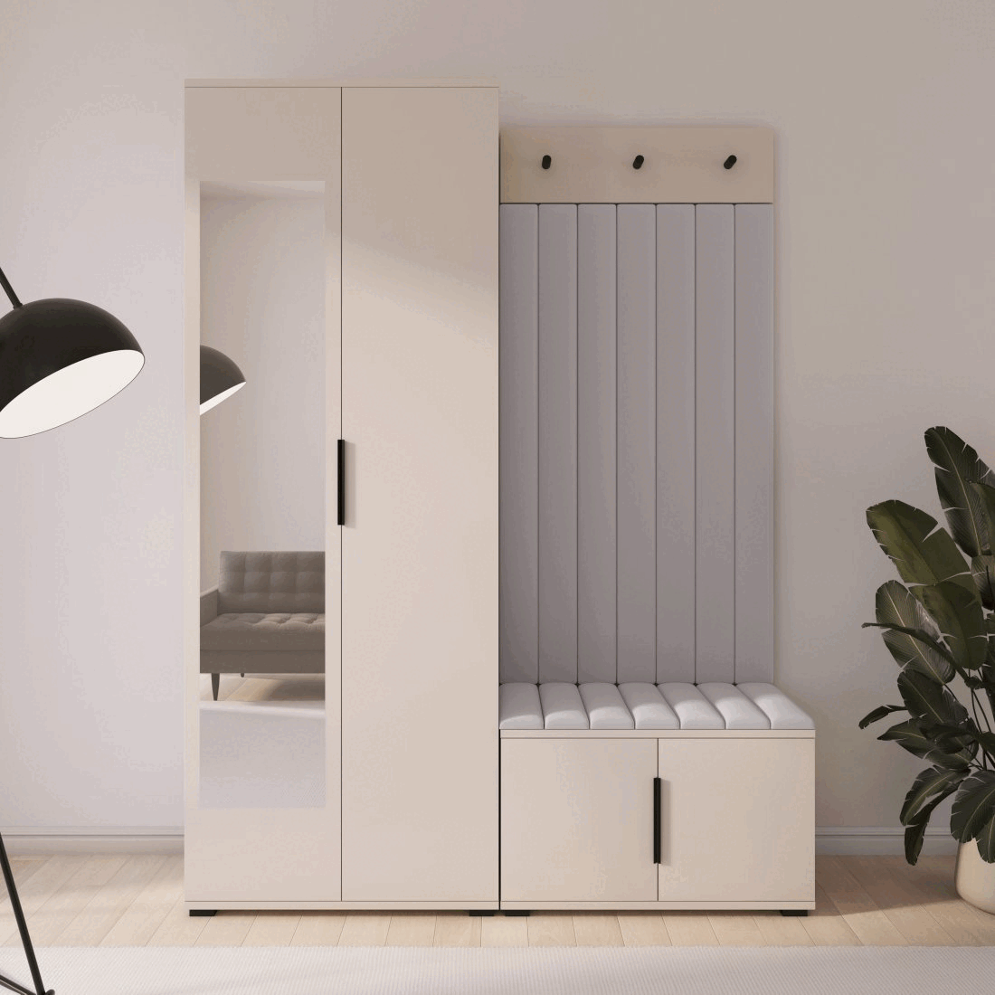 Předsíňová stěna Emi 21 - bílá