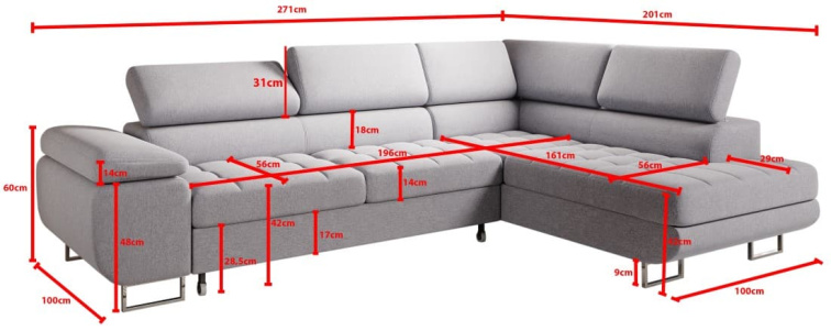 Rohová sedací souprava Taylor - Primo 96