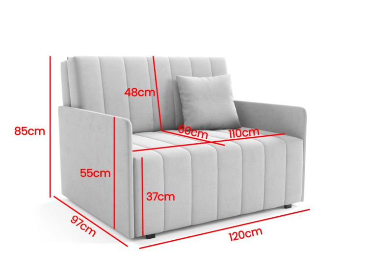 Rozkládací pohovka Norm 2 - Kronos 01