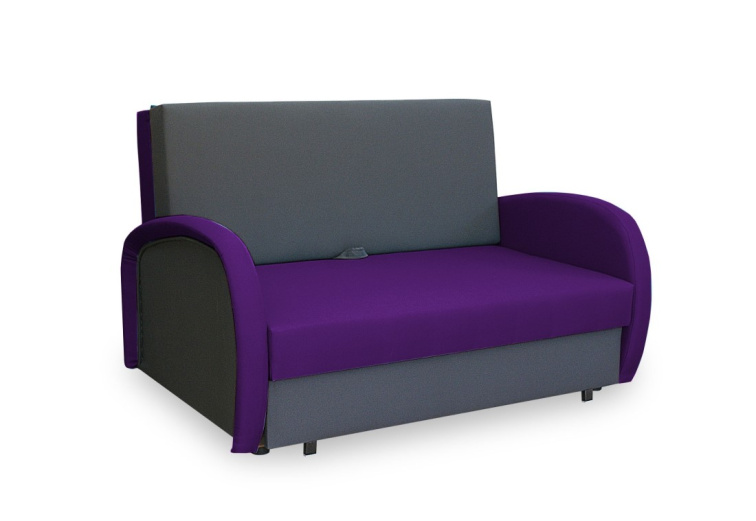 Rozkládací pohovka Zuza 2 - šedo/fialová