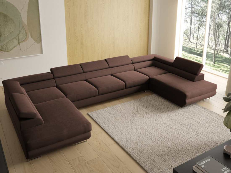 Rozkládací sedací souprava Sharon U XL - Kronos 06