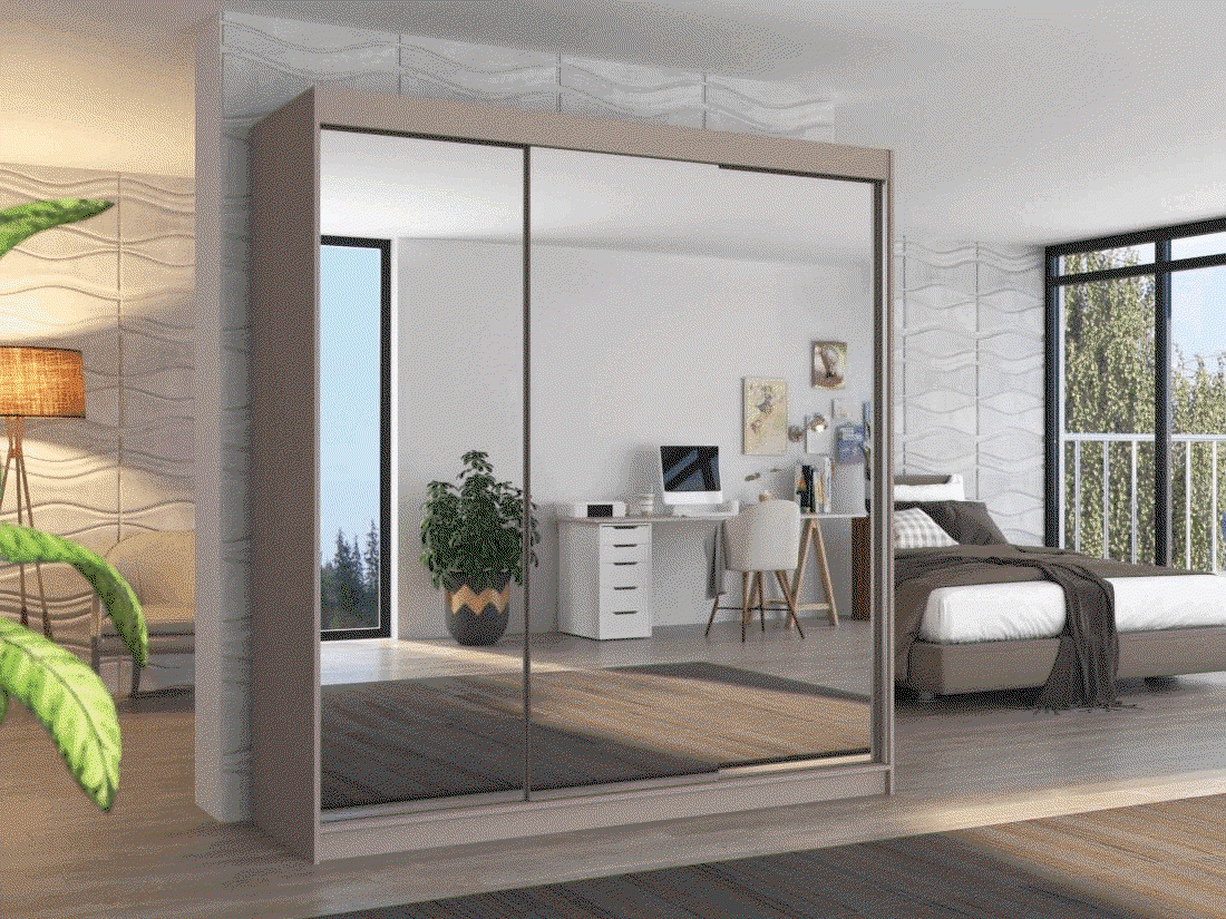 Šatní skříň s posuvnými dveřmi Austin - 200 cm