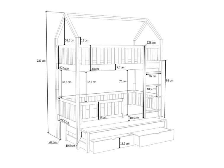 Patrová postel Aurelia