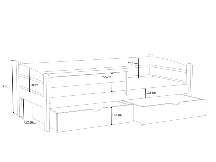 Patrová postel Aurelia