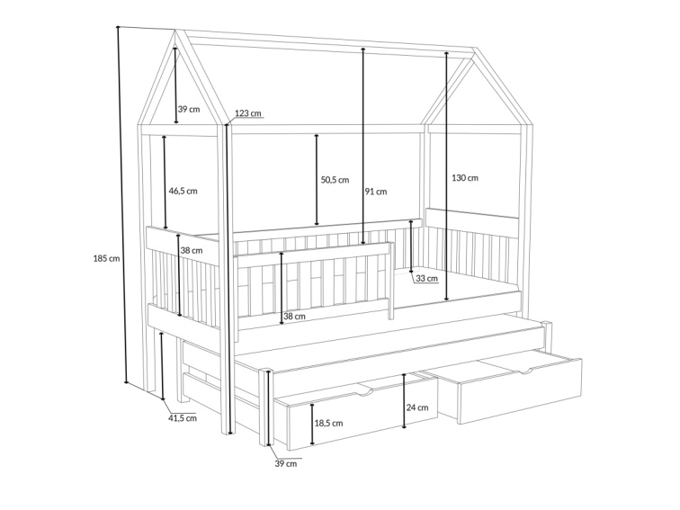 Patrová postel Aurelia